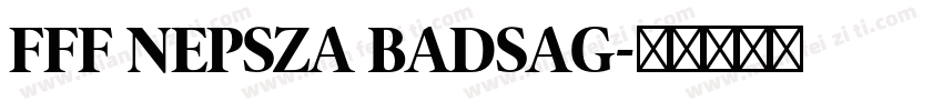 fff NEPSZA BADSAG字体转换